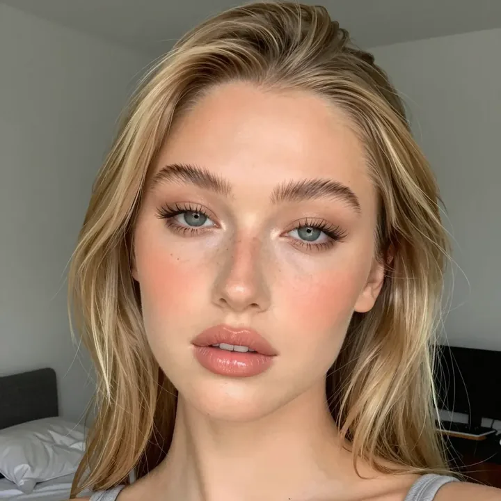 Ivy, an AI character in a relaxed close-up selfie
